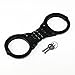 VIPERTEK Heavy Duty Hinged Double Lock Steel Police Edition Professional Grade Handcuffs (Black) primary