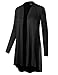 BILY Womens Open Front Lightweight Jersey Classic Long Sleeve Cardigan