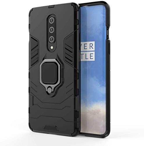 ValueActive Back Cover for OnePlus 8 Case Back Cover Rugged Armor TPU + PC Hybrid Kickstand Back Case/Cover with Ring Ho