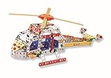 Lightahead Assembly Metal Helicopter Model Kits Toy Plane Building Puzzles Set for Kids, 363 pcs metal blocks