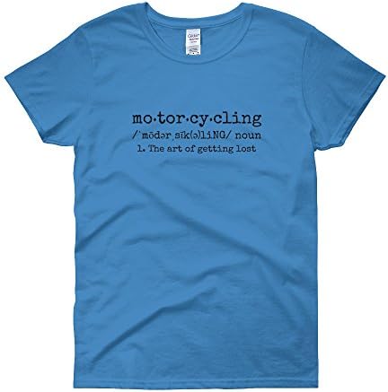 The Art of Getting Lost Motorcycling Short Sleeve Women's Tee - Light/Black