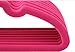 LUXEHOME Non-Slip ABS Environmental Flocking Velvet Hangers,Love Shape,Space Saving, Perfect for Kids/Adult Clothes,Set of 10 (Pink)