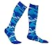 HOYISOX Compression Socks 20-30 mmHg for Men and Women, Running and Athletic Use, Recovery Fast (Blue, X-Large)