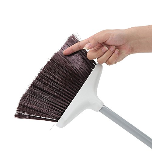Dust Pan and Broom/Dustpan Cleans Broom Combo with 36" Long Handle For Home Kitchen Room Office Lobby Floor Use Upright Stand up Dustpan Broom Set