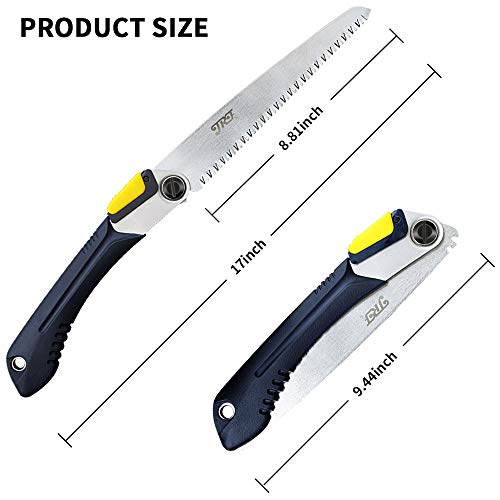 Loofu Handsäge Klapp-Astsäge, Premium Klapp-Handsäge mit sicherer Verriegelung, SK5-Klinge, Komfort-Soft-Griff für… – Bild 5