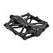 Chollima Aluminum Alloy Bicycle Pedals Road Bike Pedals for BMX MTB Cycling 9/16 Inch Black
