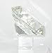 Ruby Glass Diamond Shaped Paperweight 2.25 Inches