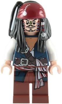 LEGO Piraten Der Karibik: Kapitän Jack Sparrow (Cannibal) Minifigur
