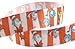 Dr. Seuss Fabric Ribbon,Dr Seuss Party Supplies-7/8 Inch Satin Fabric Craft Ribbon for Dr Seuss Classroom Decorations, Dr Seuss Party Favor-(2 x 3yd Thing 1 Thing 2 Party Decorations)