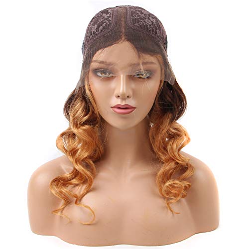 Brazilian-Ombre-Body-Wave-Lace-Front-Wigs-for-Women-Middle-Part-Ombre-Human-Hair-Wigs-Ombre-Color-427-Lace-Front-Wigs-150-Density-Pre-Plucked-with-Baby-Hair-SPARKLE-DIVA-18inch-Body-Wave