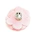 Smart Man Men's Lapel Flower Handmade Camellia Boutonniere Pin for Suit - Pink