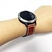 BIGTANG Compatible for Garmin Vivoactive 3 Watch Band, 20mm Genuine Leather Watch Strap for Garmin Forerunner 645/Forerunner 245/Samsung Galaxy 42mm/Galaxy Watch Active 40mm Smart Watch - Brown