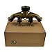 Coolife Garden Hose Splitter Solid Brass Construction 4 Way 3/4