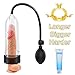 Penis Vacuum Pump with Durable Sleeve for Powerful Tight Suction, PALOQUETH Penis Enlargement Pump with Clear Cylinder Measurement Marker Quick Air Release Valve for Beginners Safe Pumping 9 Inch
