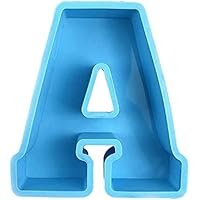 Large Size 3D Alphabet Epoxy Resin Silicone Mold, Capital Letter Symbol Mold, DIY Crystal Word Sign Epoxy Casting Molds…