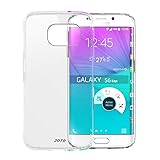 Galaxy S6 Edge Case, [Clear Back View] JOTO Samsung Galaxy S6 Edge Case Slim, ** Scratch Resistant** Slim Fit / Crystal Clear / Hybrid Case [Bumper Case with Clear Back Panel], Protective Case for Galaxy S6 Edge (2015) (Crystal Clear)