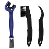 LEBOLIKE Durable Motorcycle & Bike Chain & Gears Maintenance Cleaning Brush Cleaner Tools - (Blue)