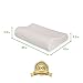 Bamboo Memory Foam Contour Pillow - A Firm Flexible Therapeutic Posturepedic Pillow for Sound Sleep and Reduced Neck and Shoulder Pain (20 x 12 in)