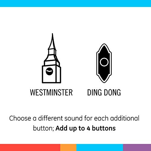 4 GE+Wireless+Doorbell+Battery+Operated+19247