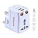 Travel Adapter,Rdxone Universal Plug Adapter with 2 USB for Europe, Italy, Ireland, UK, AU, Asia, Over 150 Countries -with Spare Fuse