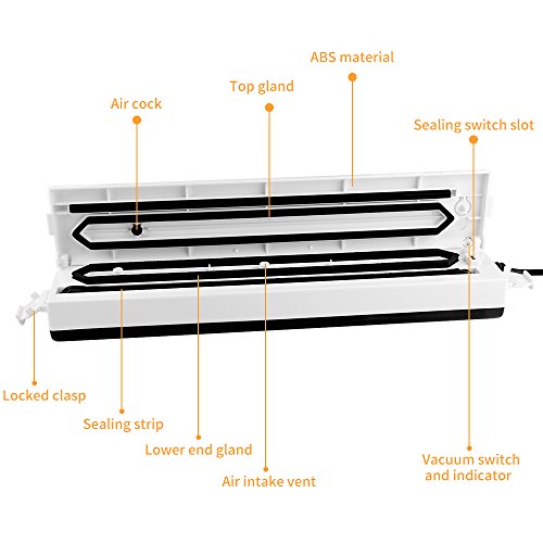 image for Vacuum Sealer Machine, AOFU Vacuum Sealing System for Food, Portable C
