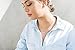 Honeycat Horizontal Bar Necklace in 18k Rose Gold Plate | Minimalist, Delicate Jewelry (Long/Rose Gold)