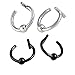PiercingJ Mens Womens 4pcs 16g Stainless Steel Non-piercing Fake Nose Ring Cartilage Earring