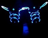LED shoelaces with continuous and blinking modes in 5 colors
