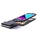 TabPow Galaxy J3 Emerge Case,Weave Zipper Cash Slot, Card Slots, Button, Leather Wallet Case Cover with Detachable Case Samsung Galaxy J3 Prime/Galaxy J3 Emerge/Amp Prime 2 - Weave Black