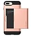 Spigen Slim Armor CS iPhone 8 Plus Case/iPhone 7 Plus Case with Slim Dual Layer Wallet Design and Card Slot Holder for Apple iPhone 8 Plus (2017) / iPhone 7 Plus (2016) - Blush Gold