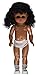 Darice, 13.5 Inch, African American Girl Full Body Doll with black Hair
