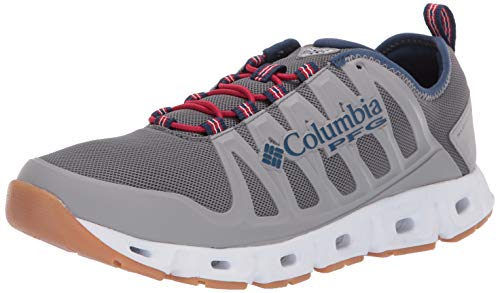 Columbia PFG Men's Megavent II PFG Water Shoe, Ti Grey Steel/Carbon, 12 Regular US