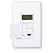 Maxxima Digital In-Wall 7 Day Programmable Timer Light Switch up to 18 On/Off Settings, Adjusts for daylight savings time, 3 Way Compatible, Wall Plate Included, White