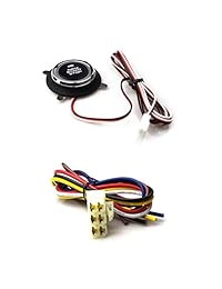 Eunavi Sistema de Alarma de Coche RFID Inteligente Pulsador de Arranque y Paro de Arranque Inmovilizador Sin Llave Transpondedor Sin Encaja para 12v Cars Carsmate