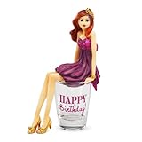 Hiccup Happy Birthday 2-1/2-Inch Girl in Shot Glass, 5-3/4-Inch Tall with Figurine