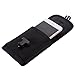 Urvoix Tactical Military MOLLE Bag with Buckle Army Waist Belt Clip Phone Pouch - EDC Utility Outdoor Gear Holster Black