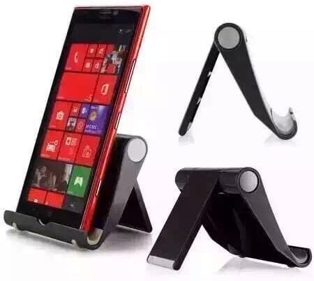 MI-PRO 2 PECES! UNIVERSAL Foldable DESK SMART PHONE STAND HOLDER FOR IPHONE 7 6 6 PLUS,SAMSUNG Galaxy S8 Plus Nintendo Switch(2 PECES!BLACK AND WHITE)