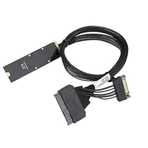Verbindingskabel naar NVMe SSD-schijven U.2 naar M.2-kabel SF-8639 Verbindingskabel voor 750 P4610 983, 2,5 inch NVMe U…