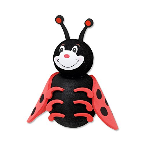 Tenna Tops Cute Ladybug Car Antenna Topper / Antenna Ball / Mirror Dangler / Desktop Spring Stand (Auto Accessory)