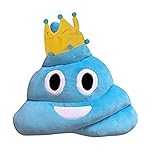 Wemi Cute Emoji Emoticon Cushion Blue Poop Shape Pillow Soft Plush Cushion Toy Gift