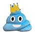 Wemi Cute Emoji Emoticon Cushion Blue Poop Shape Pillow Soft Plush Cushion Toy Gift