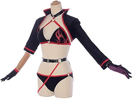 Amazon Sweeteasy コスプレ衣装 ニーハイ 足飾り付き 水着ジャンヌオルタ 復刻サバフェス Fgo フェイトグランドオーダー コスプレ 学園祭 文化祭 仮装 パーティー ハロウィン クリスマス 女性m コスプレ 仮装 通販