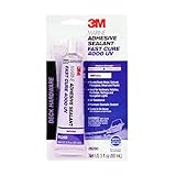 3M Marine Adhesive Sealant Fast Cure 4000UV (05280) - UV Resistant Adhesive Sealant for Boats and RVs - White - 3 Ounces