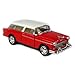 Set of 4: 5 1955 Chevy Nomad 1:40 Scale (Blue/Green/Metallic Red/Red) by Kinsmart
