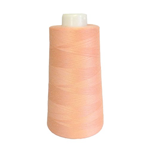 Sewing Serger Thread SureLock 100% Spun Polyester New Coats 3000 Yards Cone Many Colors (Peach)