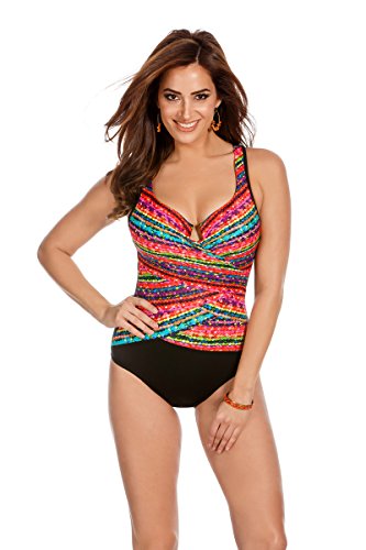 Miraclesuit Night Light Escape One-Piece, 14, Multi