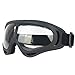 Airsoft Masks- Adjustable Half Metal Steel Mesh Face Mask And UV400 Goggles Set For Hunting, Paintball, Shooting(Green Skull)