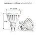 Hyperikon MR16 GU10, LED 7W (50W equivalent), 440 lumen, 4000K (Daylight Glow), CRI 90+, 120 Volt, Dimmable, UL-listed and ENERGY STAR - (4 Pack)