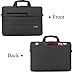 Brinch 17.3 Inch Multi-Functional Suit Fabric Portable Laptop Sleeve Case Bag for Laptop, Tablet, MacBook, Notebook - Black