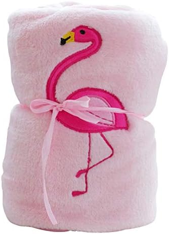 DAYSAIRY Flamingo Blanket, Pink Flamingo Rolled Up Plush Air Conditioning Cover Nap Blanket-rose Red